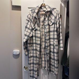 Plaid Long jacket